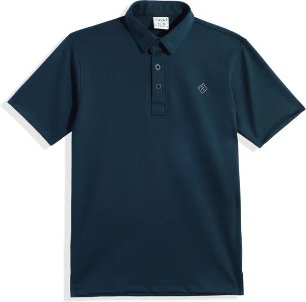 Dark_Blue_Cotton_Blend_Solid_Polo_Neck_T-Shirt_For_Boys