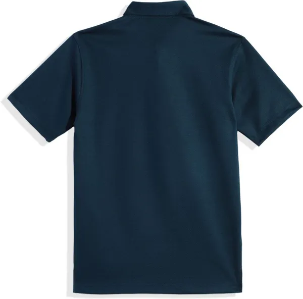 Dark_Blue_Cotton_Blend_Solid_Polo_Neck_T-Shirt_For_Boys