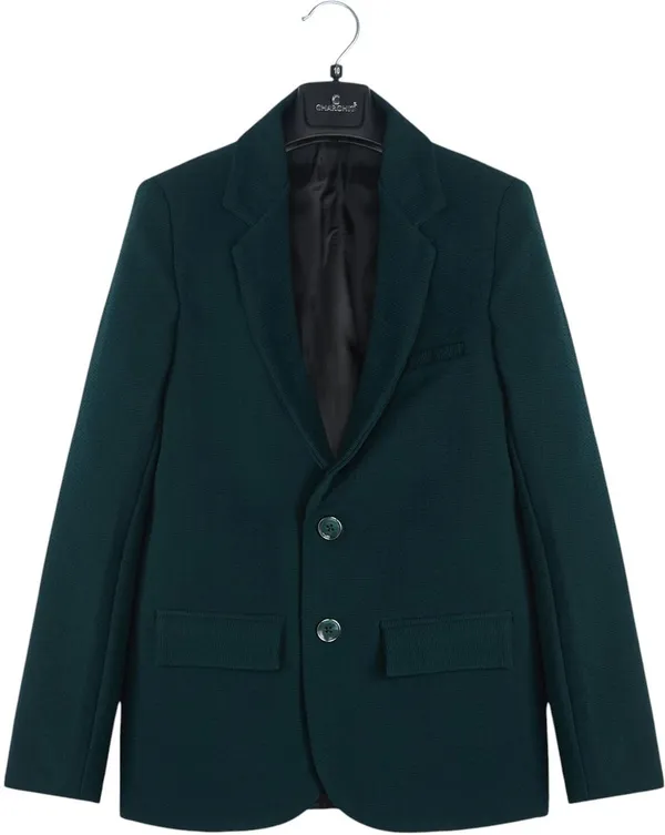 Dark_Green_Cotton_Blend_Solid_Full_Sleeve_Single_Breasted_Blazer_For_Boys