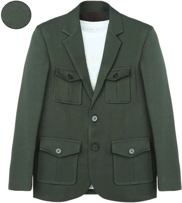 Dark_Green_Cotton_Blend_Solid_Full_Sleeve_Single_Breasted_Blazer_For_Boys