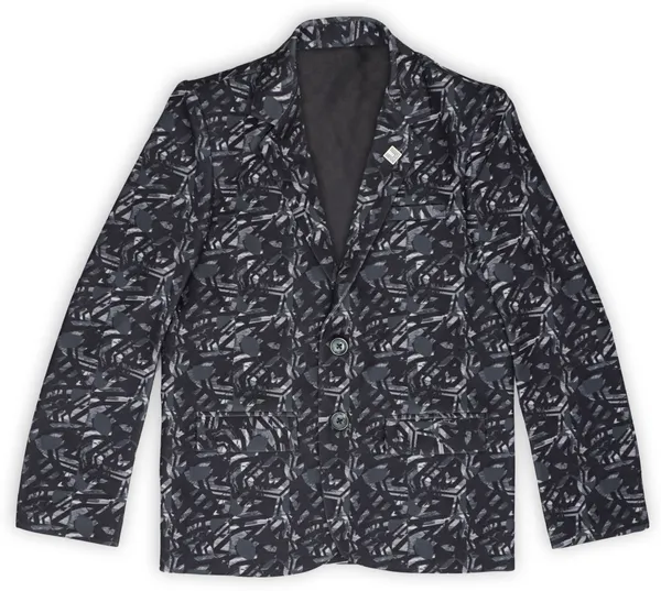 Grey_Cotton_Blend_Printed_Full_Sleeve_Single_Breasted_Blazer_For_Boys
