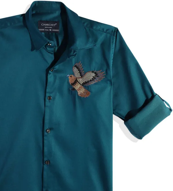 Blue_Cotton_Blend_Printed_Casual_Shirt_For_Boys