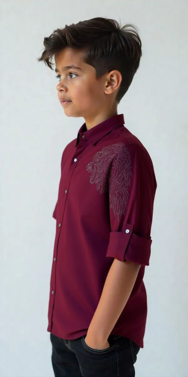 Maroon_Cotton_Blend_Printed_Full_Sleeve_Shirt_For_Boys