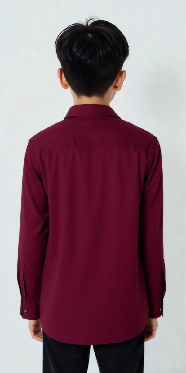 Maroon_Cotton_Blend_Printed_Full_Sleeve_Shirt_For_Boys