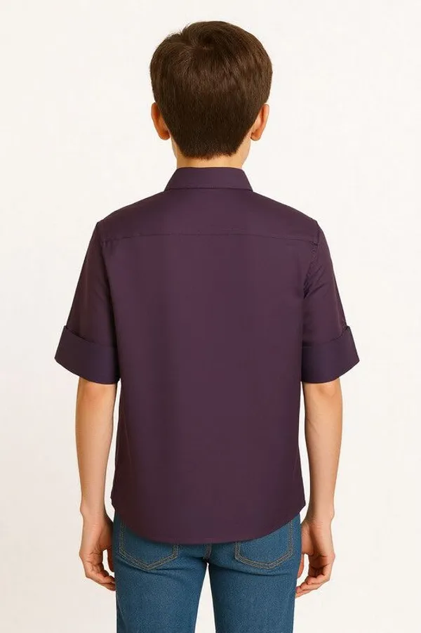 Violet_Pure_Cotton_Embellished_Full_Sleeve_Shirt_For_Boys