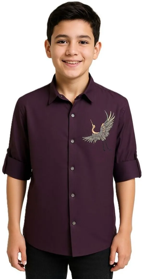 Violet_Pure_Cotton_Embellished_Full_Sleeve_Shirt_For_Boys