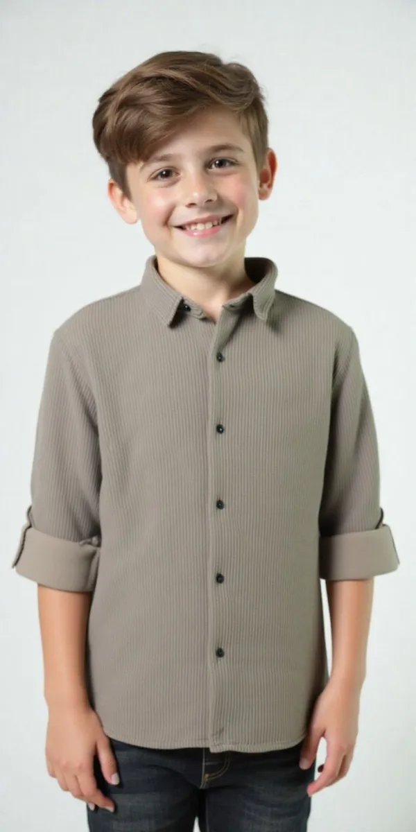 Grey_Cotton_Blend_Solid_Full_Sleeve_Shirt_For_Boys