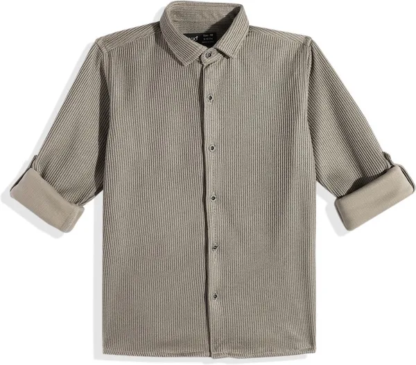 Grey_Cotton_Blend_Solid_Full_Sleeve_Shirt_For_Boys
