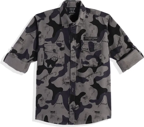 Grey_Pure_Cotton_Printed_Full_Sleeve_Shirt_For_Boys