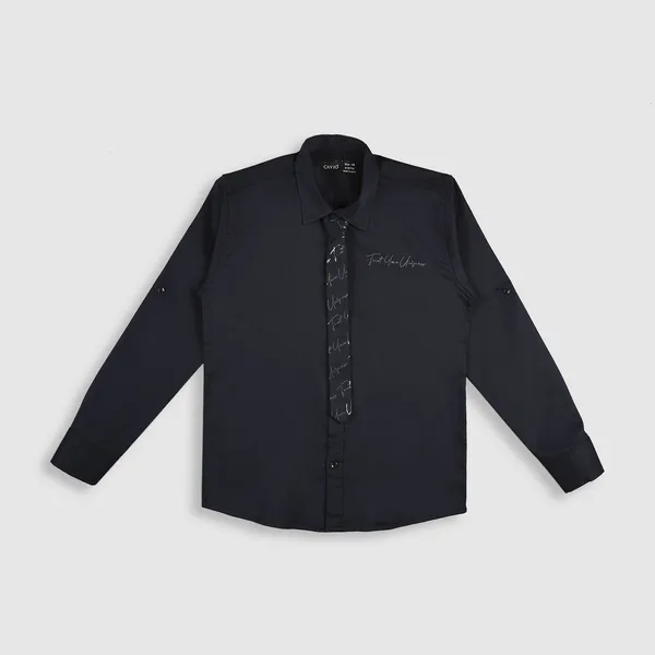Navy_Pure_Cotton_Solid_Full_Sleeve_Shirt_For_Boys