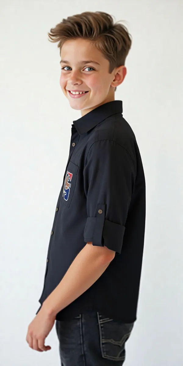 Black_Pure_Cotton_Printed_Full_Sleeve_Shirt_For_Boys