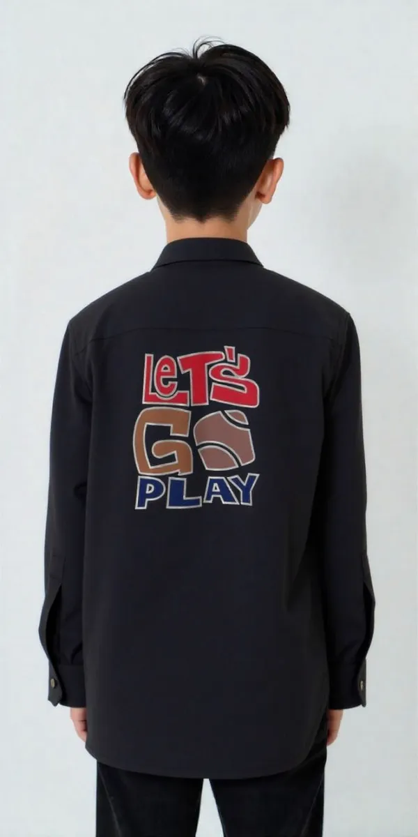 Black_Pure_Cotton_Printed_Full_Sleeve_Shirt_For_Boys