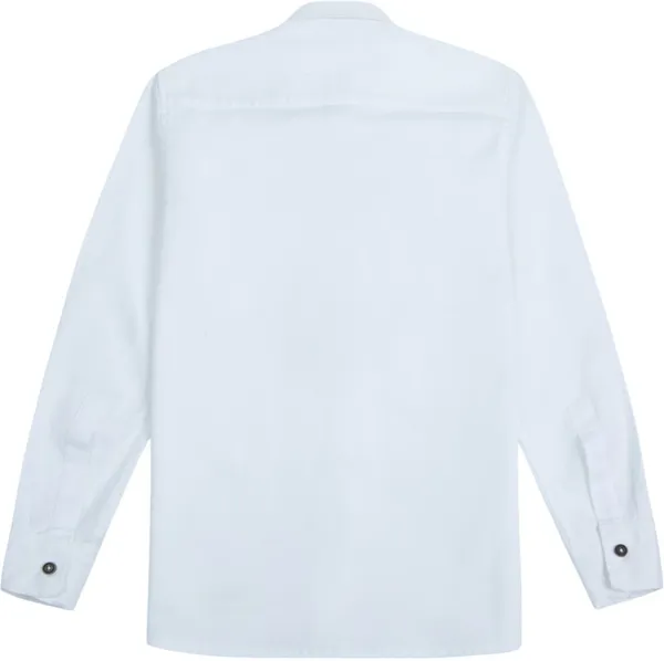 White_Pure_Cotton_Solid_Full_Sleeve_Shirt_For_Boys