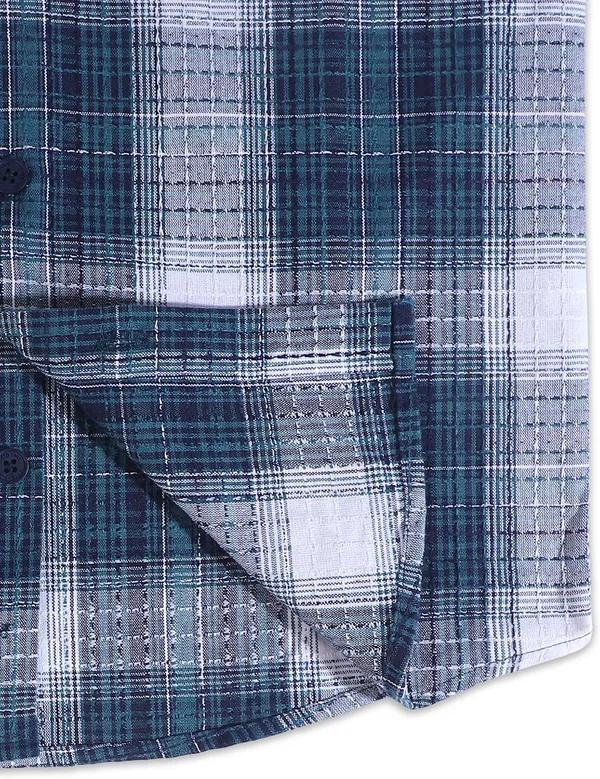 Green_Pure_Cotton_Checkered_Full_Sleeve_Shirt_For_Boys