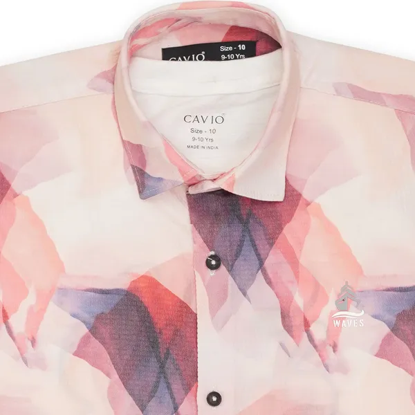 Magenta_Cotton_Blend_Printed_Full_Sleeve_Shirt_For_Boys