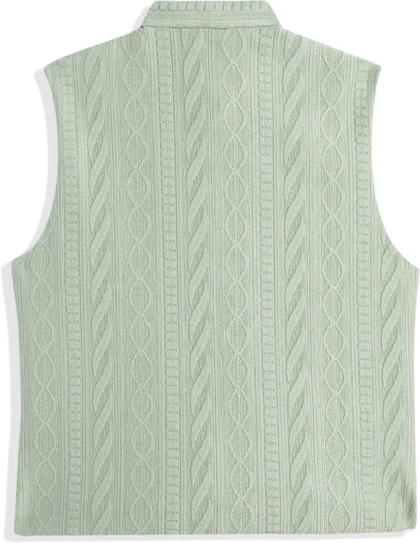 Light_Green_Pure_Cotton_Self_Design_Sleeveless_Nehru_Jacket_For_Boys