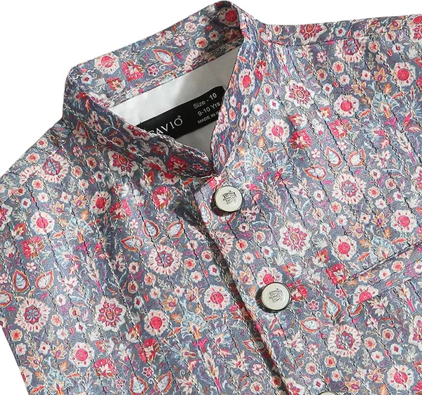 Grey_Cotton_Blend_Floral_Print_Sleeveless_Nehru_Jacket_For_Boys
