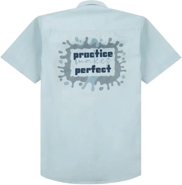 Skyblue_Pure_Cotton_Printed_Short_Sleeve_Shirt_For_Boys