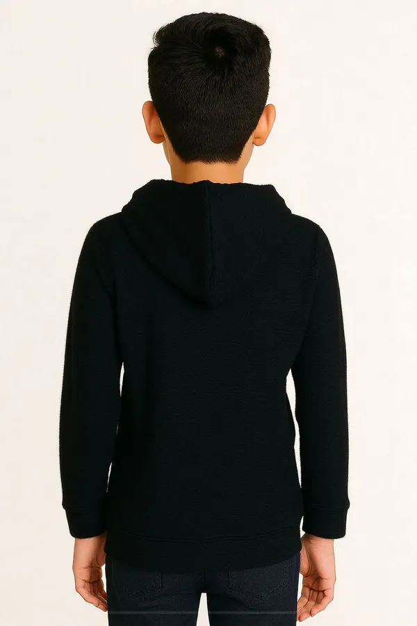 Black_Cotton_Blend_Self_Design_Hooded_Neck_T-Shirt_For_Boys