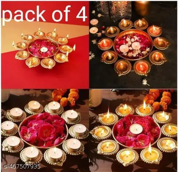 Pack_of_4_Gold_Decorative_Urli_Bowl_Home_Decoration_Items_Decorative_Items_For_Home_Living_Room_And_Pooja_Room_Decoration_Items_Diya_Shape_Decor_Piece_Diwali_House_Warming_Gift_Marriage_Ceremony__(12_X_2_X_35_Inch)