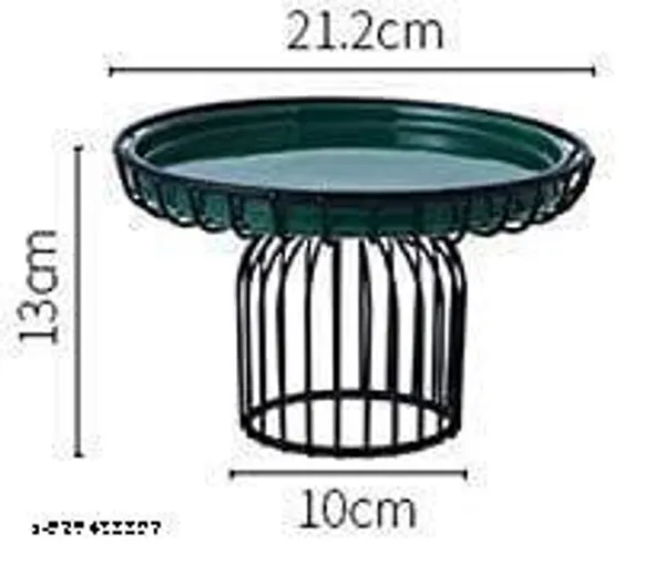 Black_Cake_Stand_Dessert_Display_Tray_Cheese_Plate_Cover,_Home_Use_Kitchen_Serving_Plate_Bread_Fruit_Pastry_Fresh_Cover_Cake_Dome_Set_Cake_Stands_For_Cake,_Pastry,_Fruit_(12_X_2_X_35_Inch)