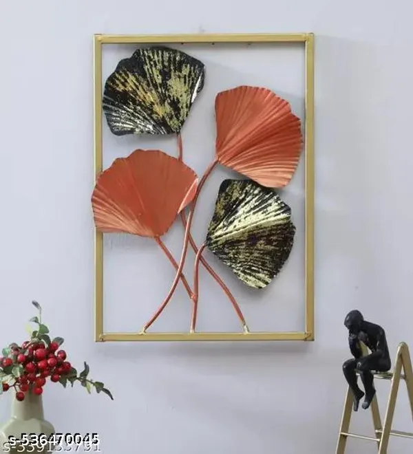Multicolor_Antique_Wall_Showpiece_Living_Room_Hall_Bedroom_Stylish_Leaf_Frame_(12_X_2_X_35_Inch)
