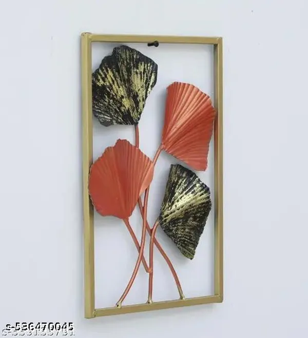 Multicolor_Antique_Wall_Showpiece_Living_Room_Hall_Bedroom_Stylish_Leaf_Frame_(12_X_2_X_35_Inch)