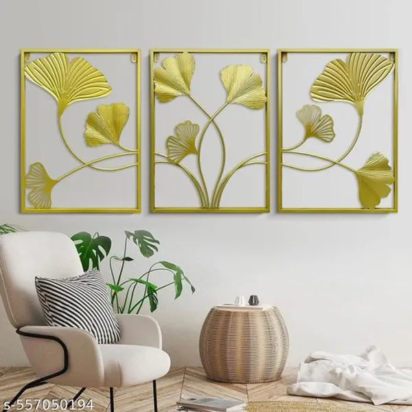 Pack_of_3_Gold_Metal_Wall_Art,_Golden_Leaf_Wall_Hanging_Decor_With_Frame,_Interior_Decoration,_Housewarming_Gift,_Gold_Home_Decor_Accents_For_Bedroom,_Living_Room,_._(12_X_2_X_35_Inch)
