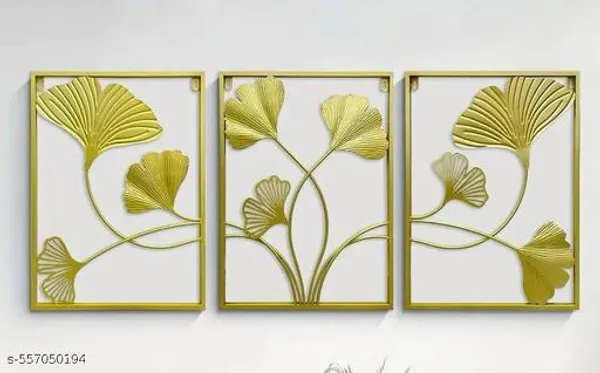Pack_of_3_Gold_Metal_Wall_Art,_Golden_Leaf_Wall_Hanging_Decor_With_Frame,_Interior_Decoration,_Housewarming_Gift,_Gold_Home_Decor_Accents_For_Bedroom,_Living_Room,_._(12_X_2_X_35_Inch)