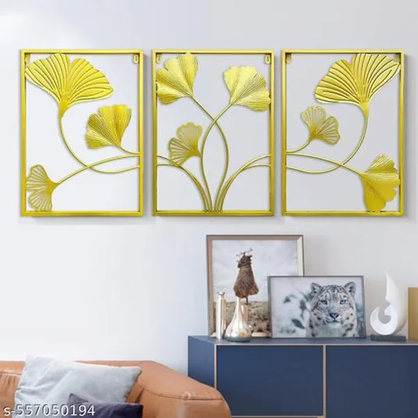 Pack_of_3_Gold_Metal_Wall_Art,_Golden_Leaf_Wall_Hanging_Decor_With_Frame,_Interior_Decoration,_Housewarming_Gift,_Gold_Home_Decor_Accents_For_Bedroom,_Living_Room,_._(12_X_2_X_35_Inch)