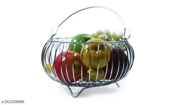 Silver_Swing_Fruit_&_Vegetable_Basket_For_Kitchen_Fruit_Basket_For_Dining_Table,Vegetable_Storage_Basket__(14x21x21_cm)