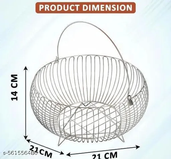 Silver_Swing_Fruit_&_Vegetable_Basket_For_Kitchen_Fruit_Basket_For_Dining_Table,Vegetable_Storage_Basket__(14x21x21_cm)