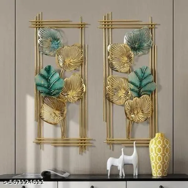Pack_of_2_Gold_Multicolor_Iron_Designer_Wall_Artmodern_Wall_Sculpture_3D_Metal_Wall_Decoration,_Creative_Wall_Decoration,_Wall_Sculpture_For_Living_Room,_Bedroom,_Bathroom,_Dining_Room,_Farmhouse,_For_Decoration_And_Interior,_(86x_37_Cm)