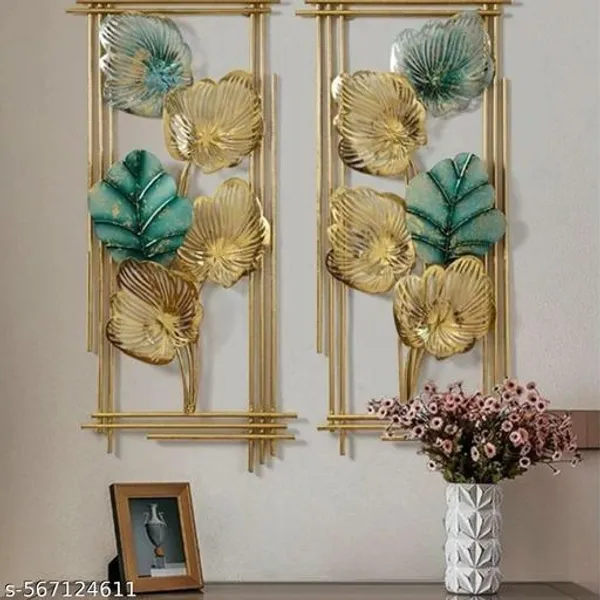 Pack_of_2_Gold_Multicolor_Iron_Designer_Wall_Artmodern_Wall_Sculpture_3D_Metal_Wall_Decoration,_Creative_Wall_Decoration,_Wall_Sculpture_For_Living_Room,_Bedroom,_Bathroom,_Dining_Room,_Farmhouse,_For_Decoration_And_Interior,_(86x_37_Cm)