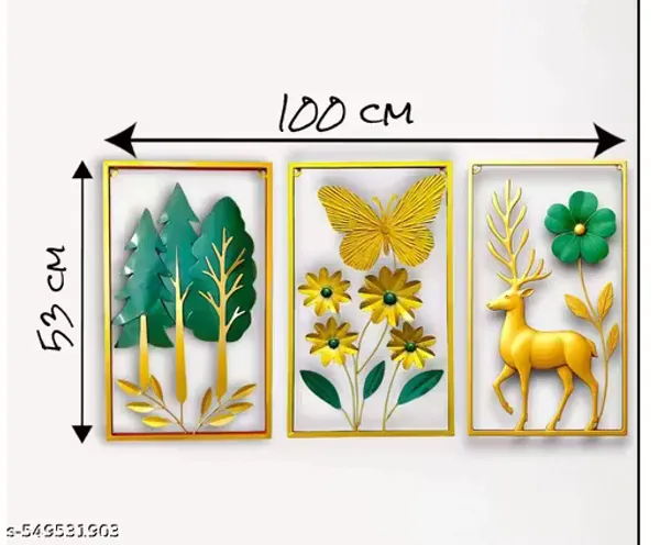 Pack_of_3_Multicolor_Deer_Wall_Art__(12_X_2_X_35_Inch)