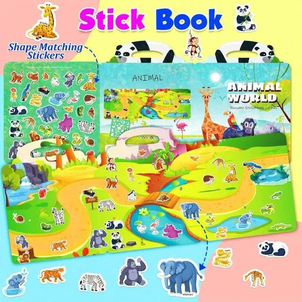 Animal_World_Reusable_Sticker_Book_For_Kids