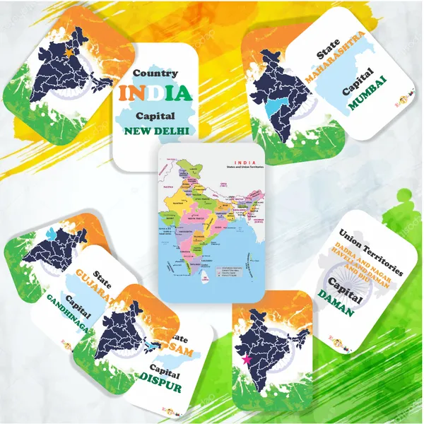 India_States_And_Union_Territories_Flash_Cards_For_Kids
