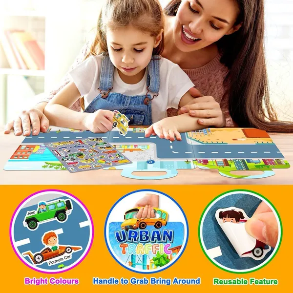 Urban_Traffic_Reusable_Sticker_Book_For_Kids