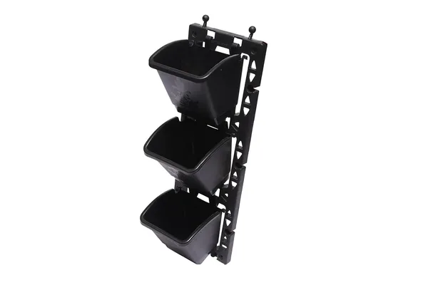 Black_Vertical_Wall_Hanging_Garden_Pots_8_Panel24_Pots_Outdoor_Use_Indoor