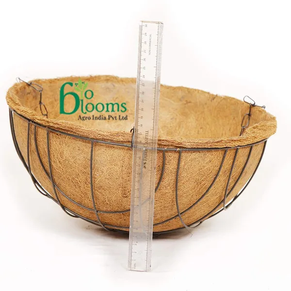 Brown_Coir_Hanging_Pot_10_Inches_Metal_Basket_With_Chain_Pack_Of_4_Outdoor_Use