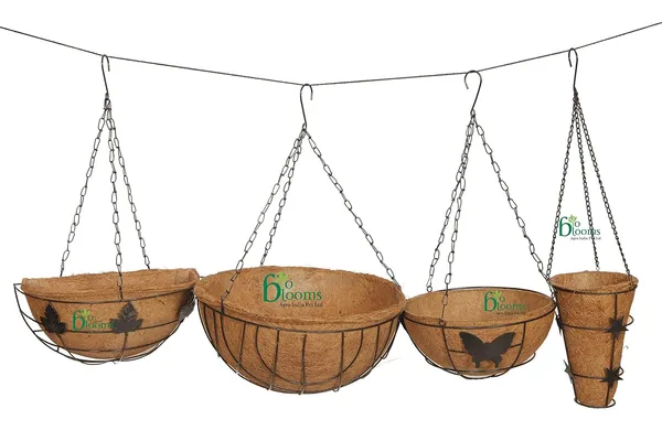 Brown_Coir_Hanging_Pot_10_Inches_Metal_Basket_With_Chain_Pack_Of_4_Outdoor_Use