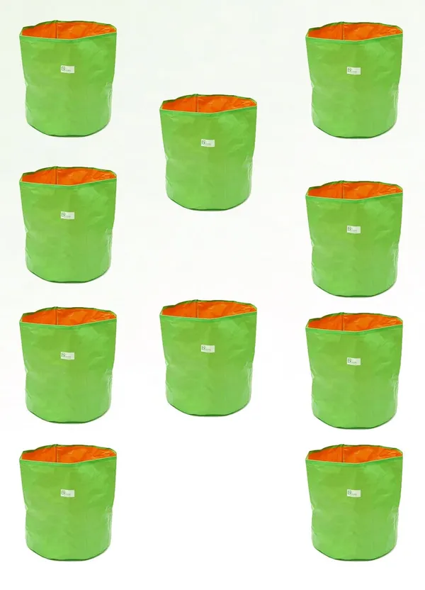 Green_&_Orange_15X15Inch_Hdpe_Plant_Grow_Bags_For_Terrace_Gardening_Pack_Of_10_Outdoor_Use