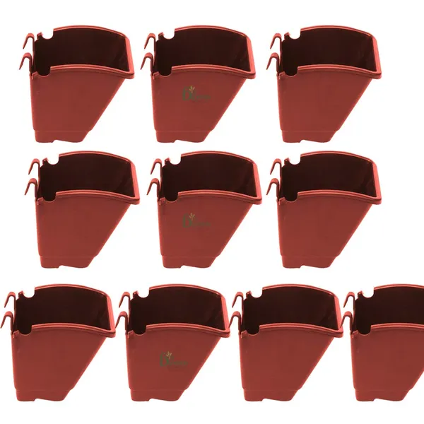 Brown_M2_Model_Vertical_Wall_Hanging_Garden_Pots_10_Pots_Outdoor_Use_Indoor