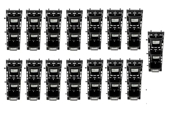 Black_Vertical_Wall_Hanging_Garden_Pots_16_Panel48_Pots_Outdoor_Use_Indoor