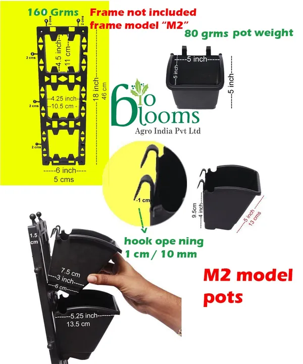Light_Green_Vertical_Wall_Hanging_Garden_Pots_50_Pots_Outdoor_Use_Indoor