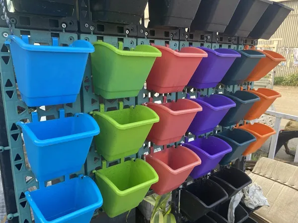 Orange_Vertical_Wall_Hanging_Garden_Pots_50_Pots_Outdoor_Use_Indoor