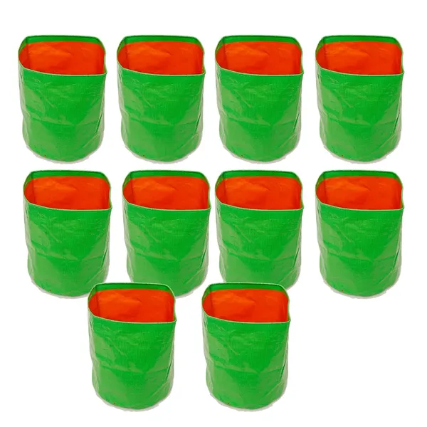 Green_&_Orange_36X36Inch_Hdpe_Plant_Grow_Bags_For_Terrace_Gardening_Pack_Of_10_Outdoor_Use