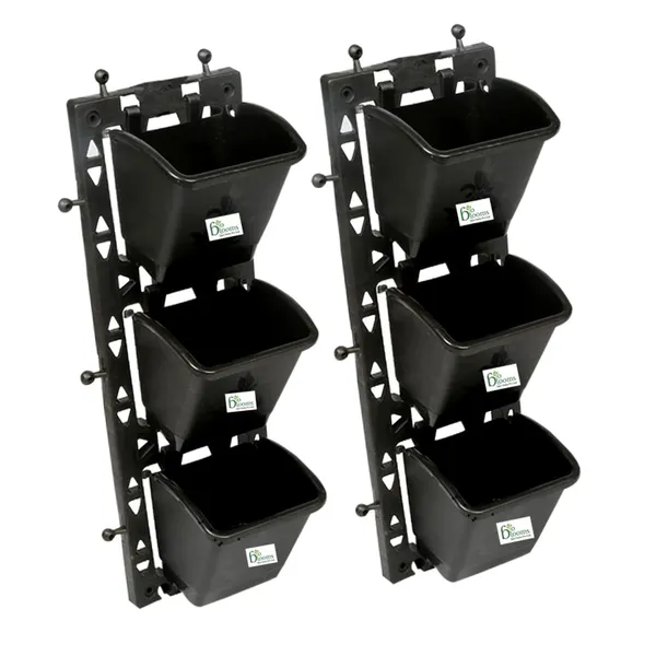 Black_Vertical_Wall_Hanging_Garden_Pots_12_Panel_36_Pots_Outdoor_Use_Indoor