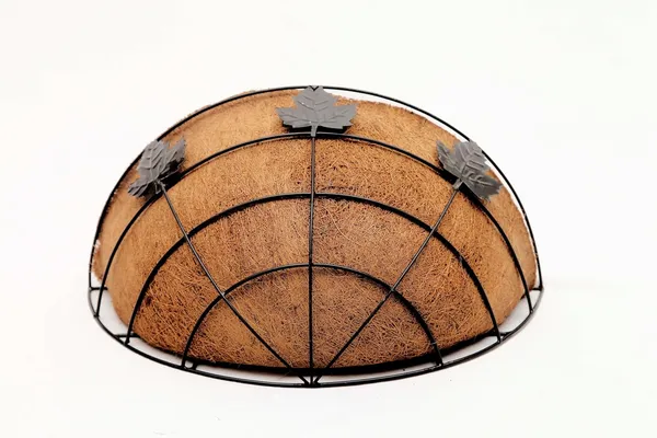 Coir_Basket_Wall_Hanger_12_Inch_Half_Liner_With_Butterfly_Basket_2_Pieces