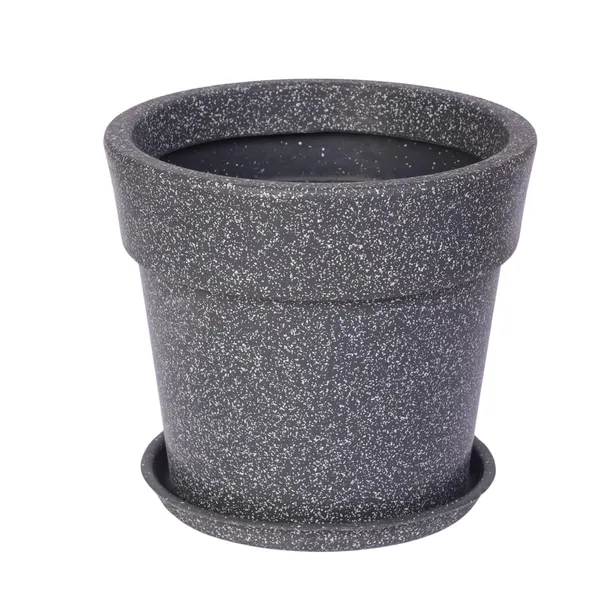 Grey_Maxi_Planter_Roto_Mould_Speckled_Garden_Planter_Pot_With_Drainage_Saucer_Round_Tape_Design_Indoor_Outdoor_Use_Pack_Of_1_10_Inch